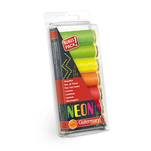 Trådset - Neon tråd, 7-pack