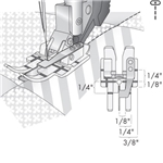 Transparant Stitch In Ditch Fot för IDT System