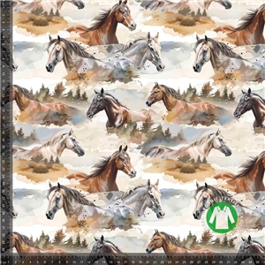 Akvarell Hästar