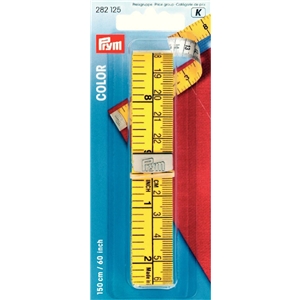 Måttband 150 cm Gul