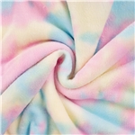 Cuddle Fleece Print Tie Dye Rose