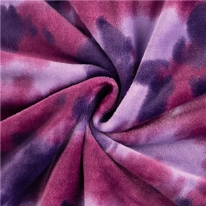 Cuddle Fleece Print Tie Dye Fuchsia