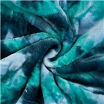 Cuddle Fleece Print Tie Dye Emerald