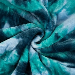 Cuddle Fleece Print Tie Dye Emerald