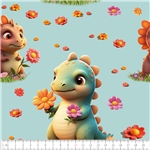 Dino blossom blå